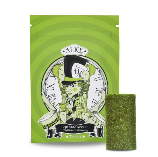 Alice Mushroom Gummy – Green Apple (2500mg) Alice Mushroom Gummy – Green Apple (2500mg)