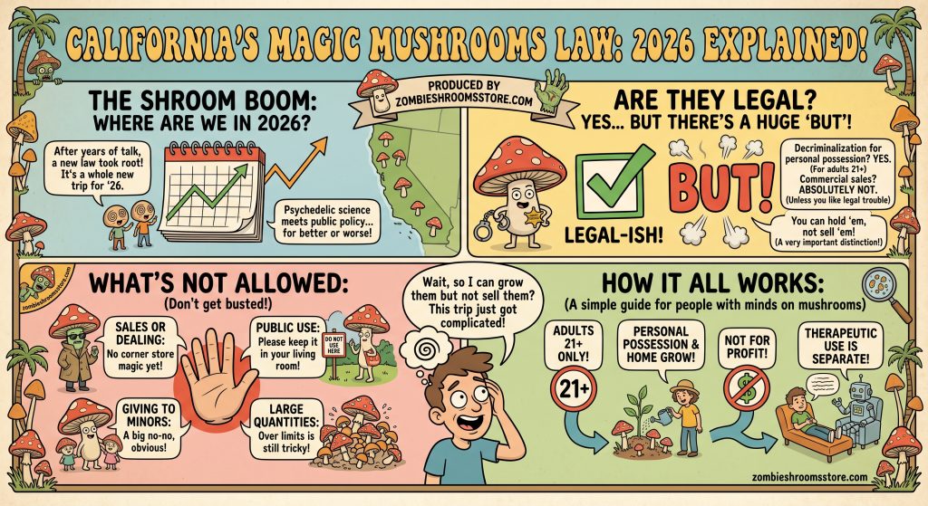Are Magic Mushrooms Legal in California?