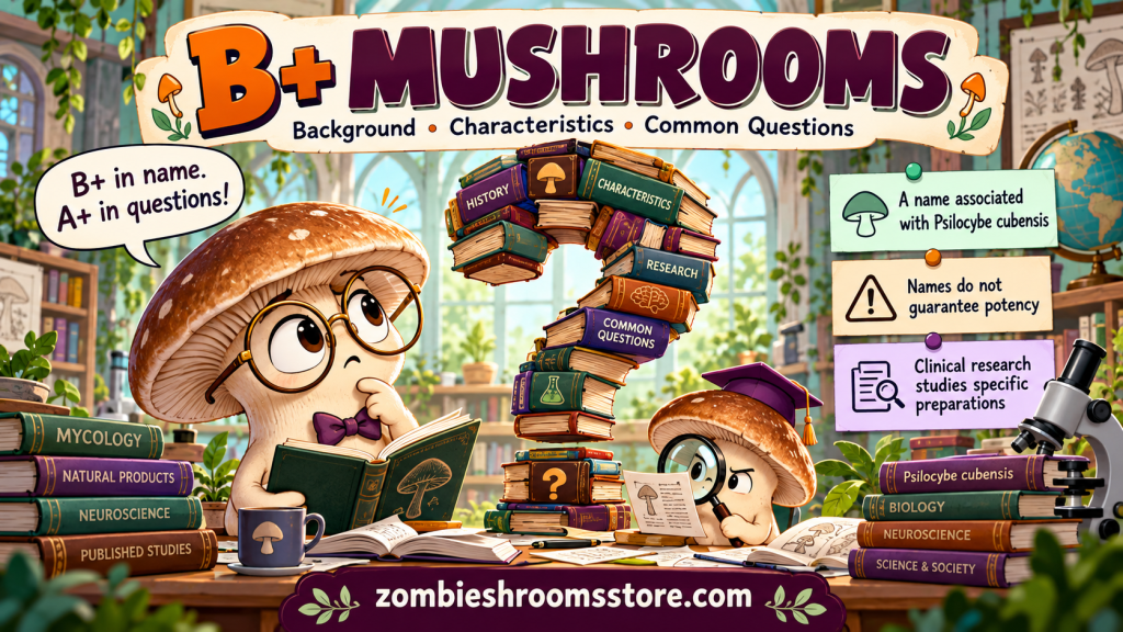 B+ mushrooms