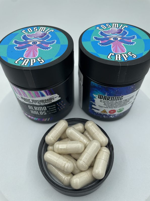 Cosmic Caps Shrooms Capsules – Albino Golden Halo