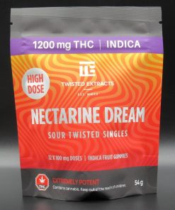 High Dose Sour Twisted Singles (Nectarine Dream) | Indica 1200mg THC