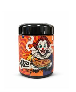 Pie Face 14g PP cannabis packaging with a readable batch label