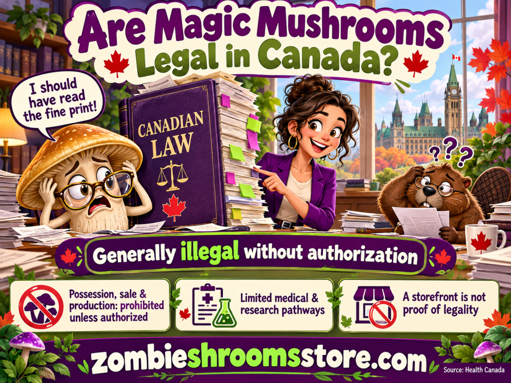 are magic mushrooms legal in Canada