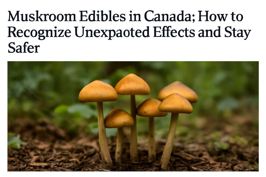mushroom edibles Canada safety - Mushroom Edibles in Canada: How to Recognize Unexpected Effects and Stay Safer
