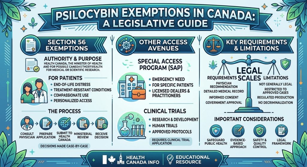 psilocybin exemptions in Canada
